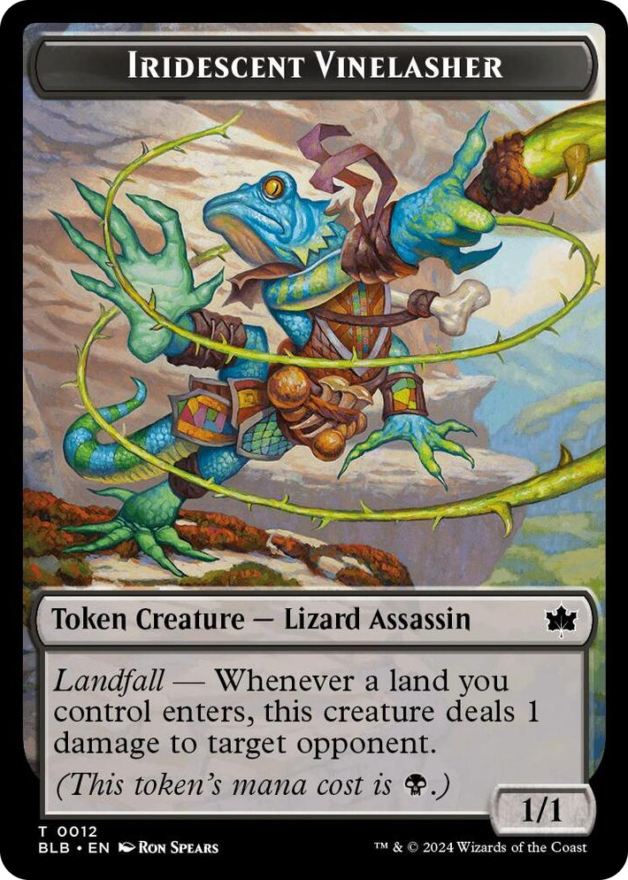 0012 Iridescent Vinelasher Token T Bloomburrow