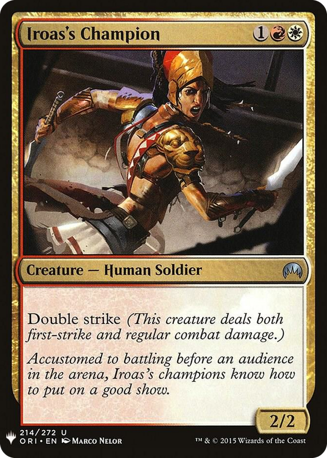 0214 Iroas's Champion U The List Reprints