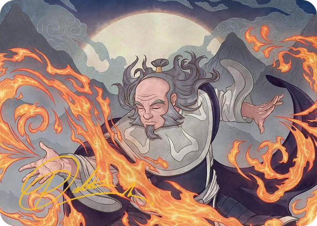 0047 Iroh, Grand Lotus Art Card (Gold-Stamped Signature) S Art Series: Avatar: The Last Airbender