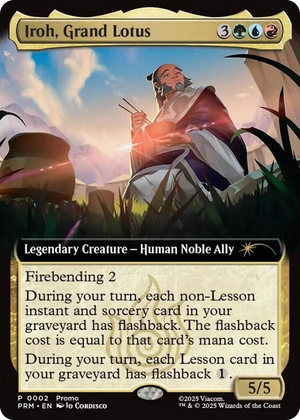 0002 Iroh, Grand Lotus (Extended Art) P Unique and Miscellaneous Promos