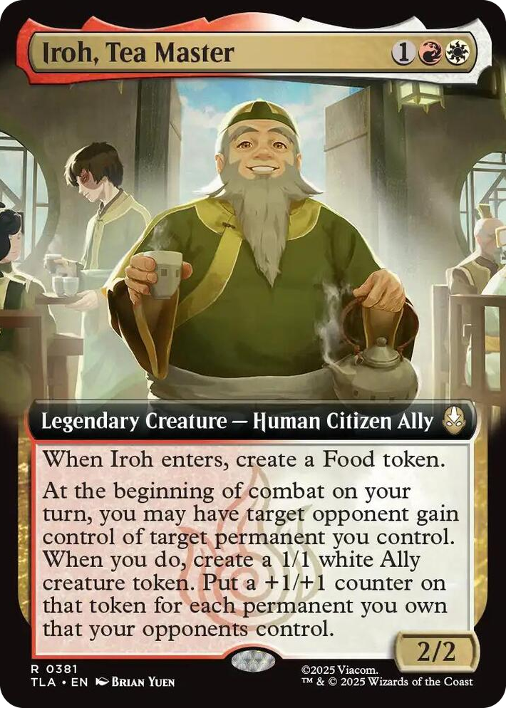 0381 Iroh, Tea Master (Extended Art) R The Last Airbender