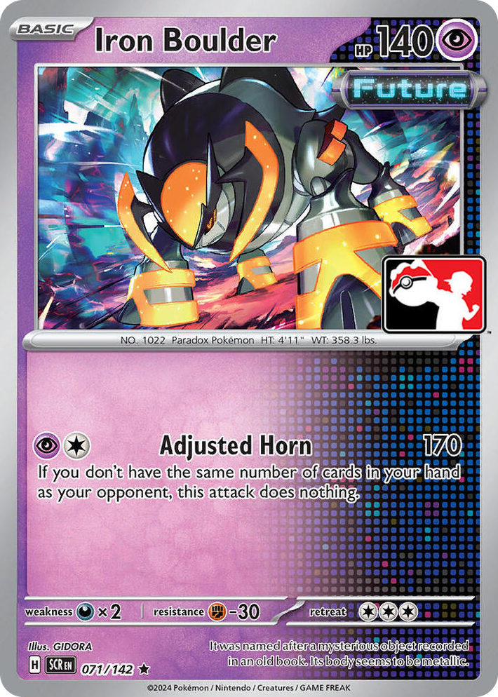 0071 Iron Boulder Rare Prize Pack Series Cards