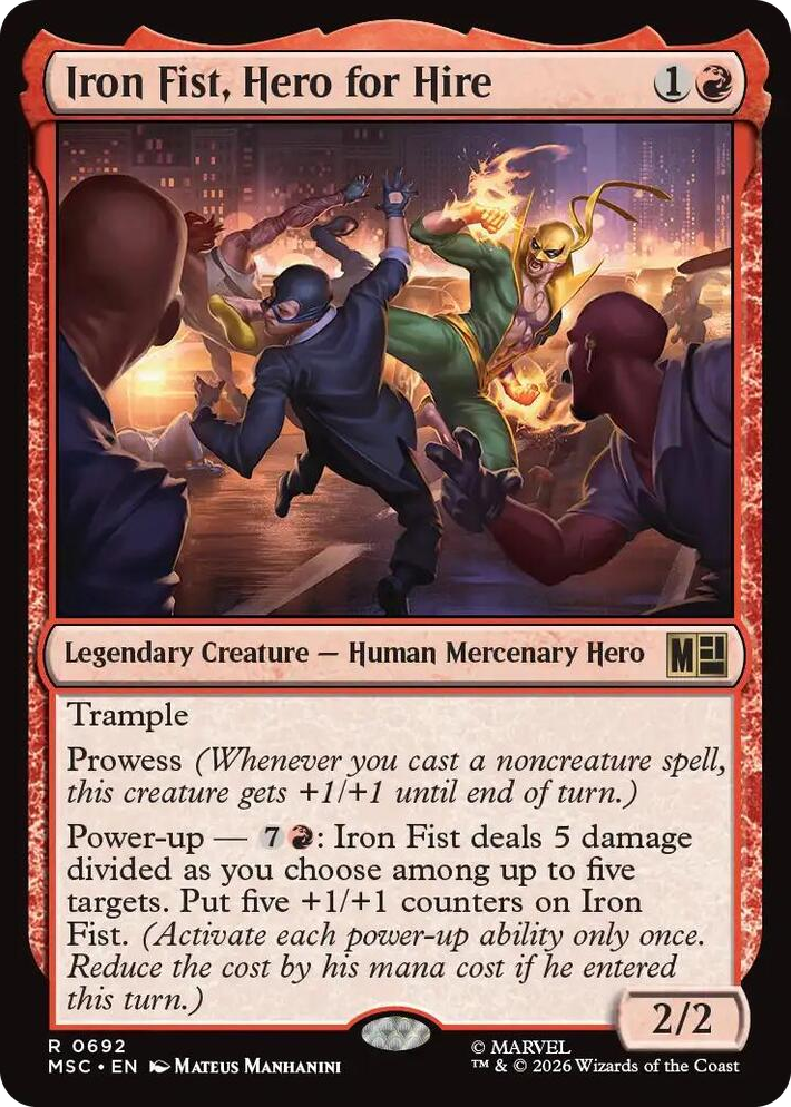 0692 Iron Fist, Hero for Hire R Commander: Marvel Super Heroes
