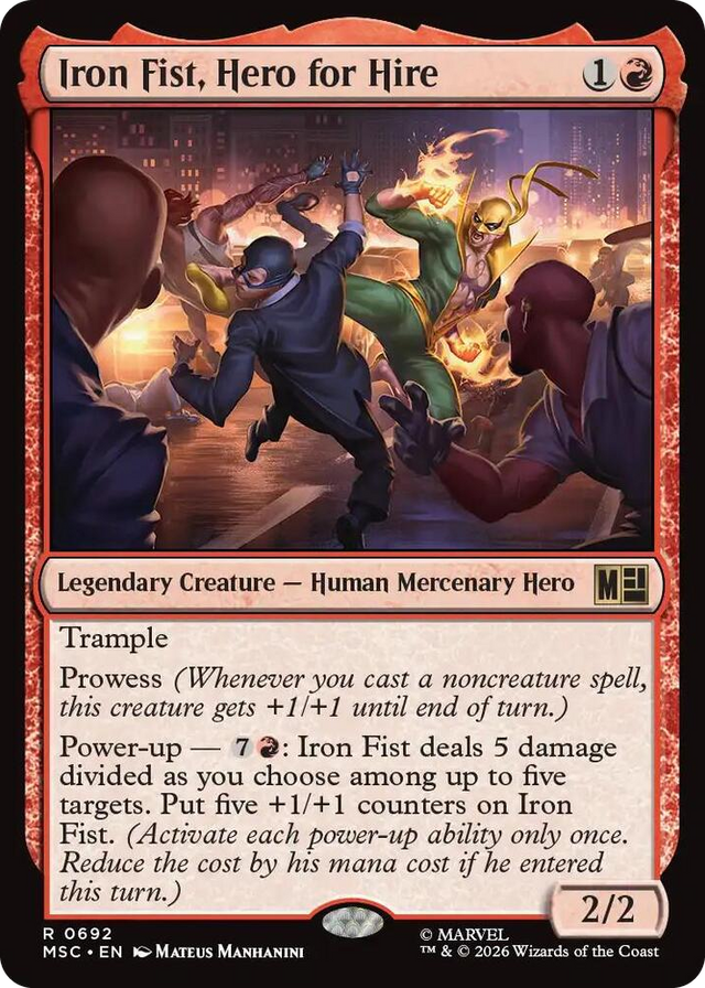 0692 Iron Fist, Hero for Hire R Commander: Marvel Super Heroes