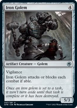 0247 Iron Golem U Adventures in the Forgotten Realms