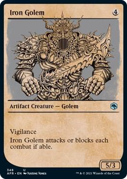 0348 Iron Golem (Showcase) U Adventures in the Forgotten Realms