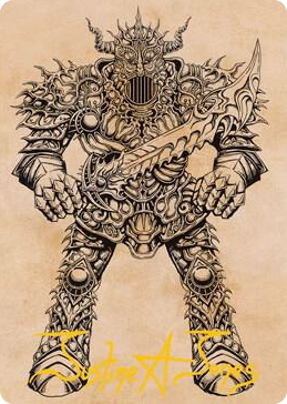 0080 Iron Golem (Showcase) Art Card (Gold-Stamped Signature) S Art Series: Adventures in the Forgotten Realms