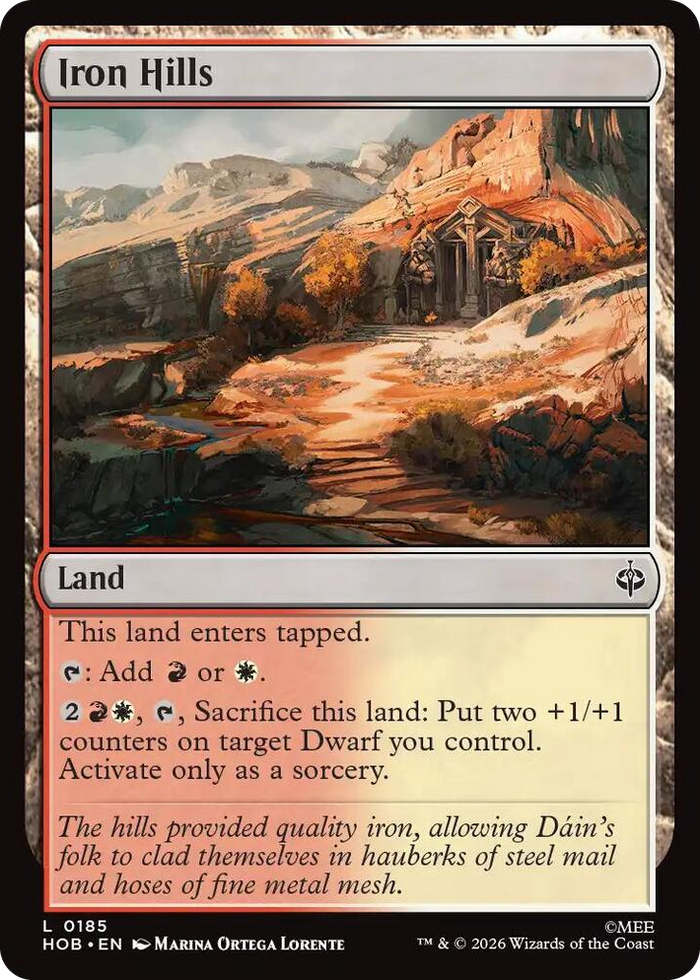 Iron Hills #185 L - The Hobbit Pokemon card