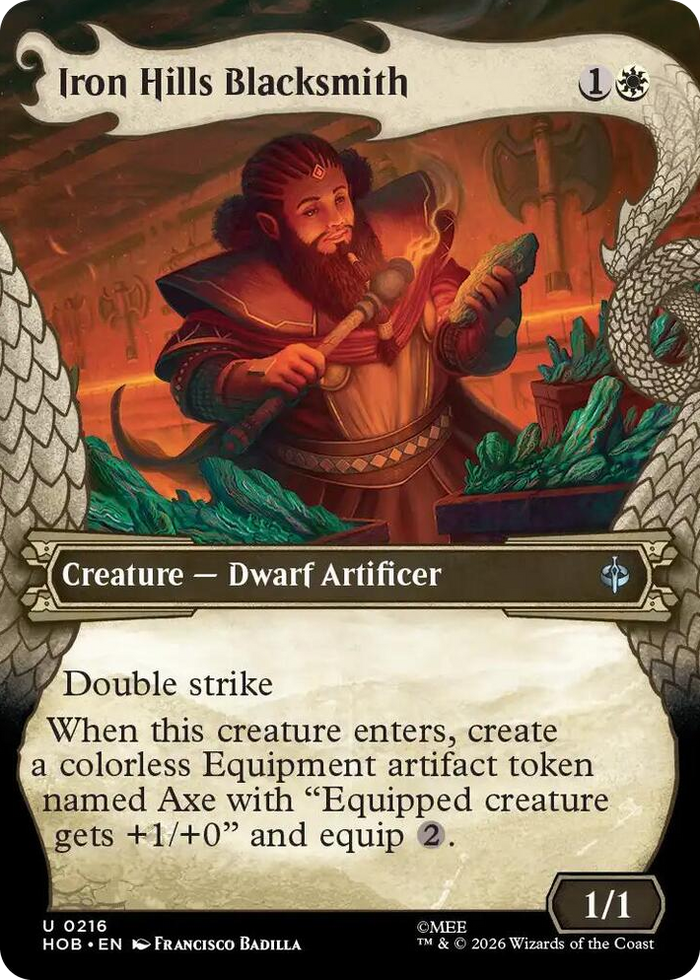 Iron Hills Blacksmith (Showcase) #216 U - The Hobbit Pokemon card