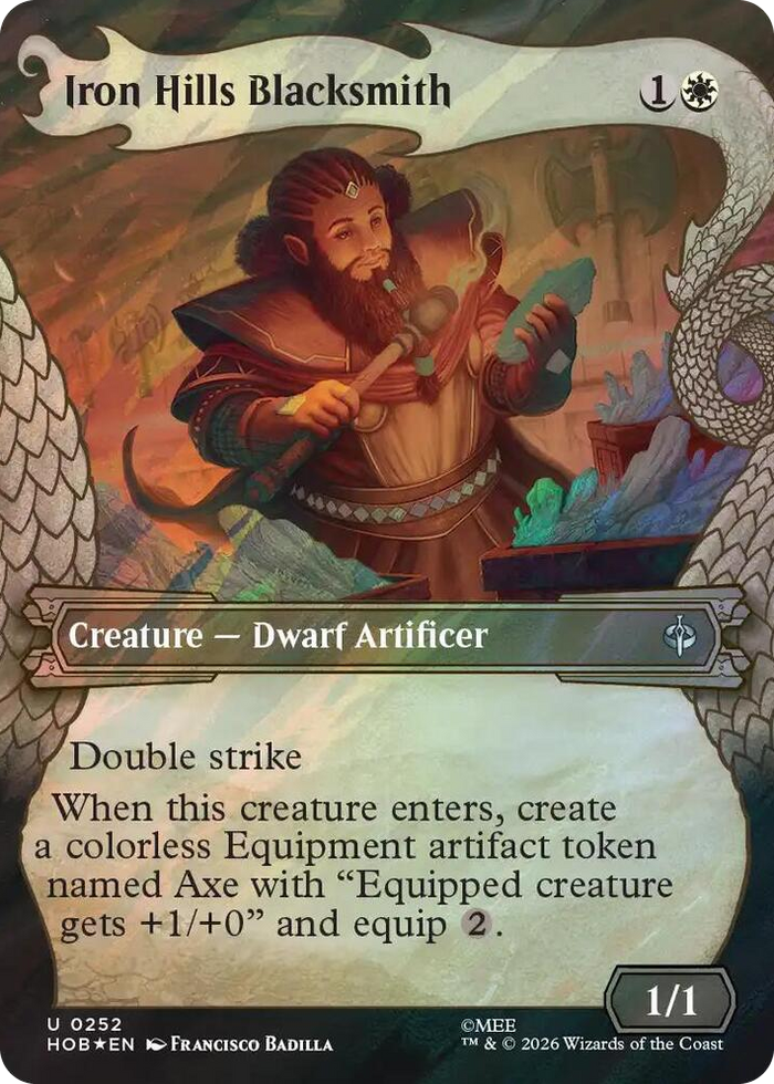 Iron Hills Blacksmith (Showcase) (Surge Foil) #252 U - The Hobbit Pokemon card
