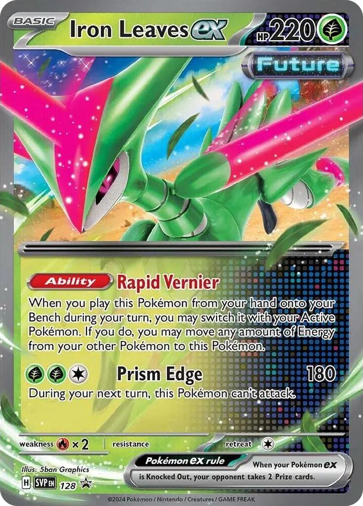 0128 Iron Leaves ex - 128 Promo Scarlet & Violet Promo Cards