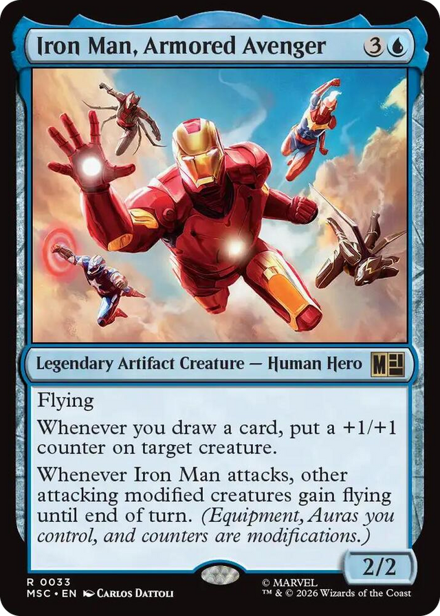 0033 Iron Man, Armored Avenger R Commander: Marvel Super Heroes