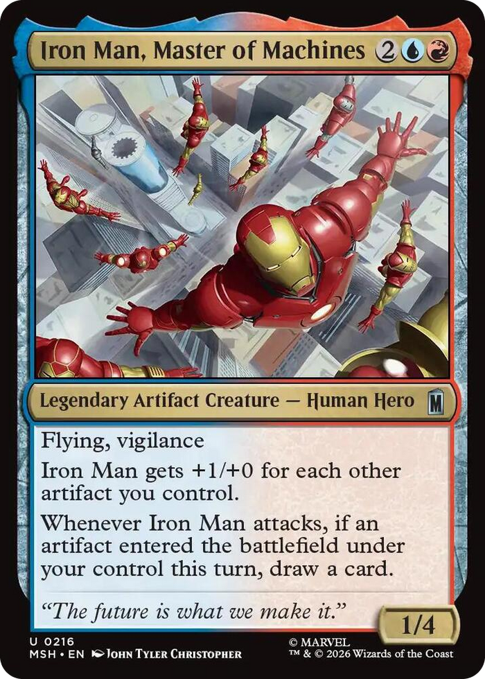 Iron Man, Master of Machines #216 U - Marvel Super Heroes Pokemon card