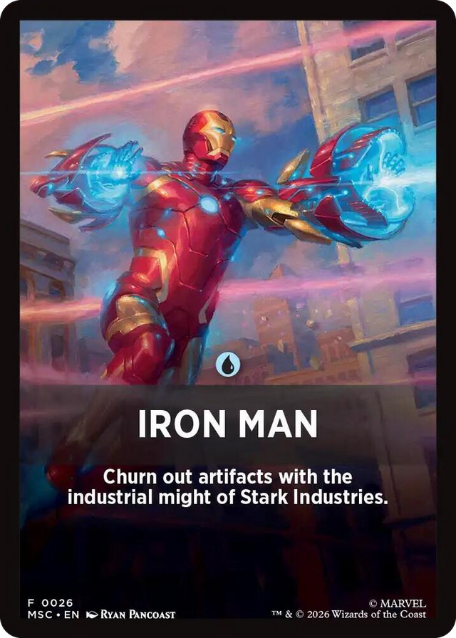 0026 Iron Man Theme Card T Commander: Marvel Super Heroes
