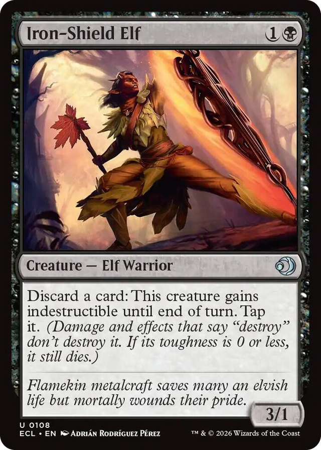 0108 Iron-Shield Elf U Lorwyn Eclipsed