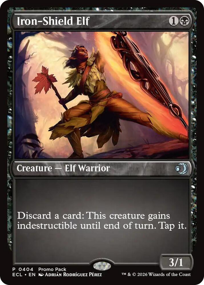 Iron-Shield Elf #404 P - Promo Pack: Lorwyn Eclipsed Pokemon card