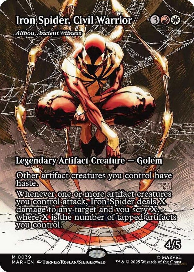 0039 Iron Spider, Civil Warrior - Alibou, Ancient Witness (Borderless) M Marvel Universe Eternal-Legal