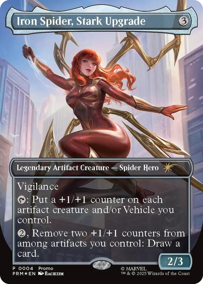 Iron Spider, Stark Upgrade (Borderless) #4 P - Media Promos Pokemon card