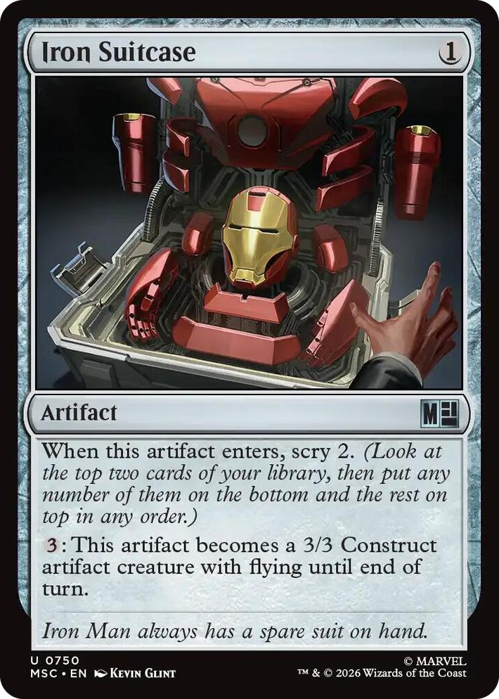 0750 Iron Suitcase U Commander: Marvel Super Heroes