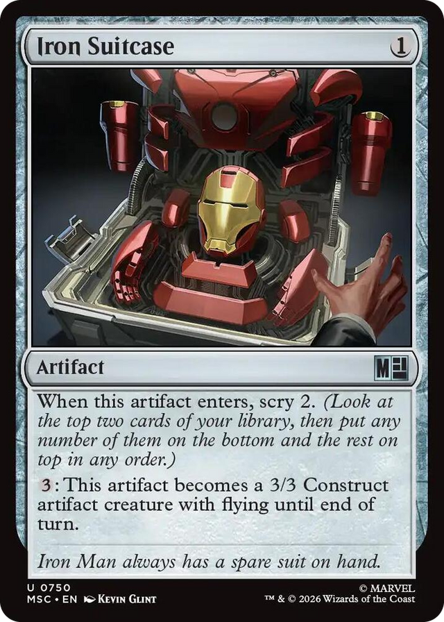 0750 Iron Suitcase U Commander: Marvel Super Heroes