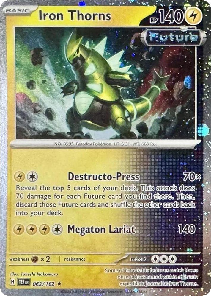 0062 Iron Thorns - 062/162 (Cosmos Holo) Rare Miscellaneous Cards & Products