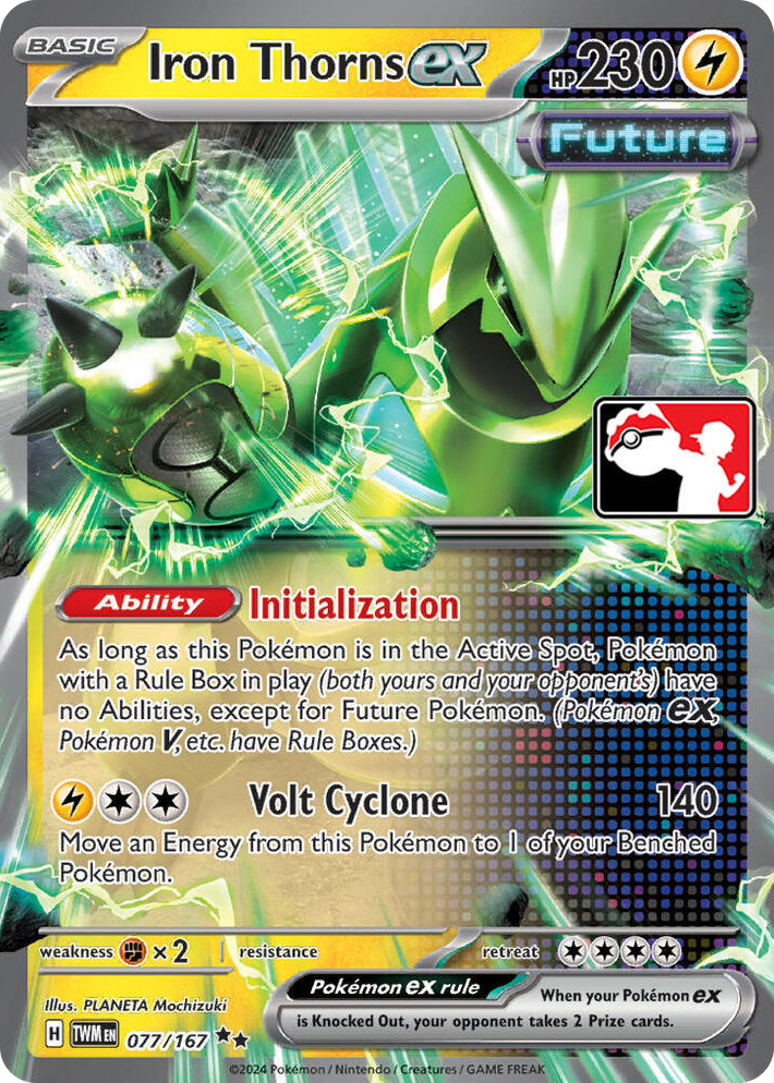 0077 Iron Thorns ex Double Rare Prize Pack Series Cards