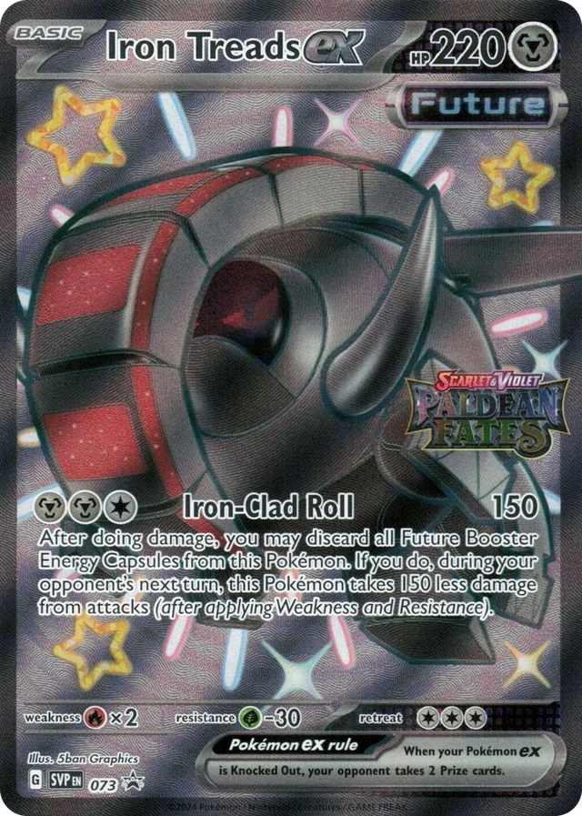 0073 Iron Treads ex - 073 (Paldean Fates Stamped) Promo Miscellaneous Cards & Products