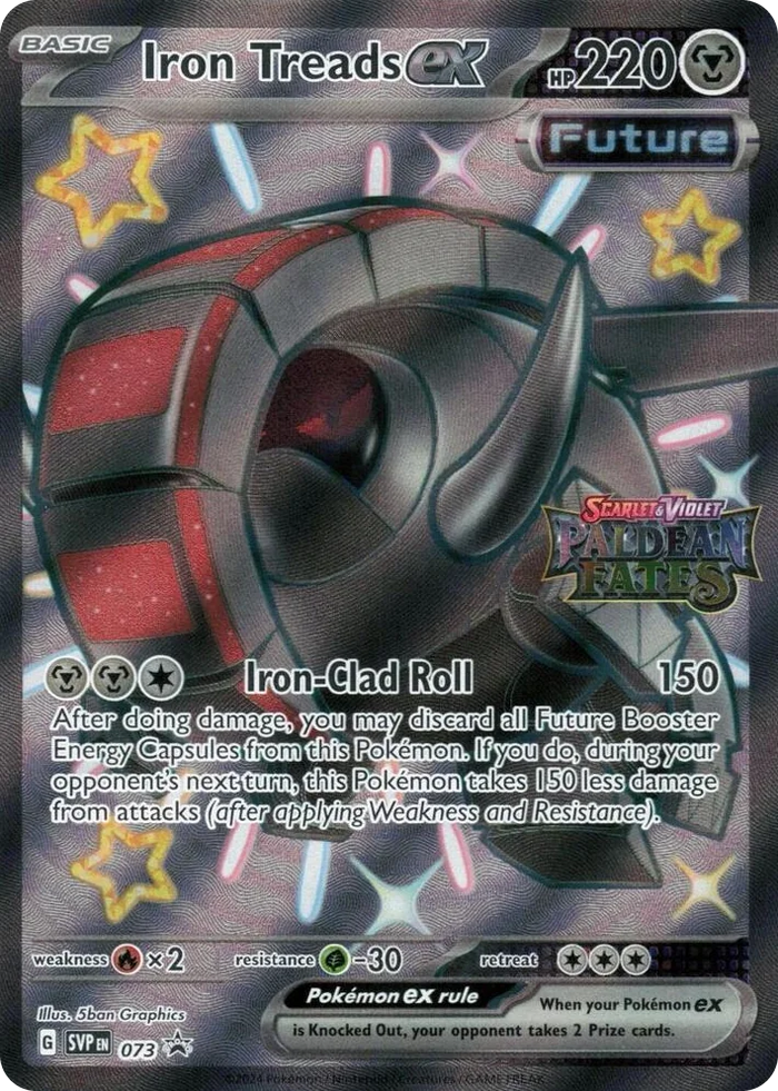 0073 Iron Treads ex - 073 (Paldean Fates Stamped) Promo Miscellaneous Cards & Products
