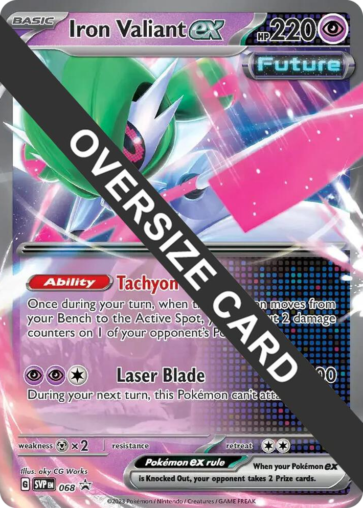 0068 Iron Valiant ex - 068 Promo Jumbo Cards