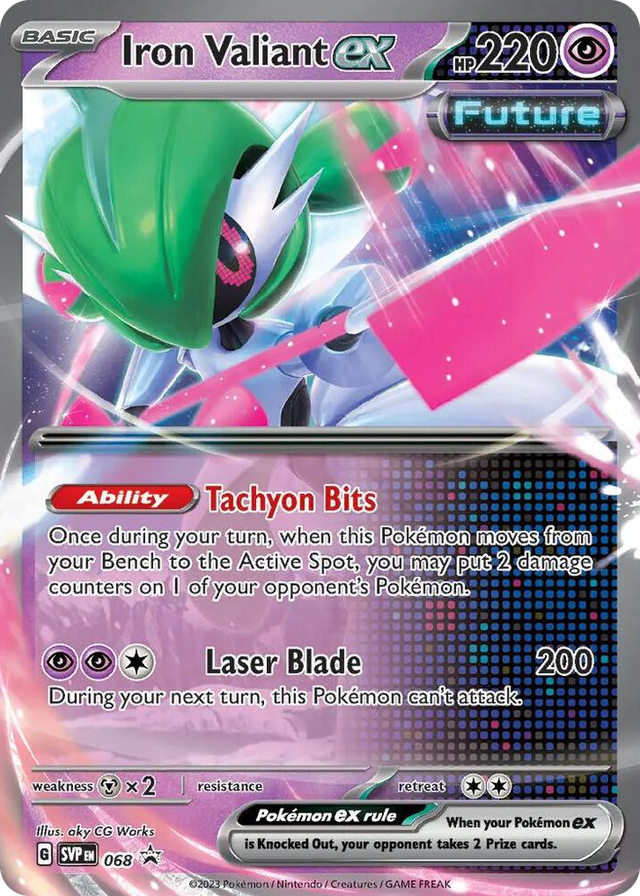 0068 Iron Valiant ex - 068 Promo Scarlet & Violet Promo Cards
