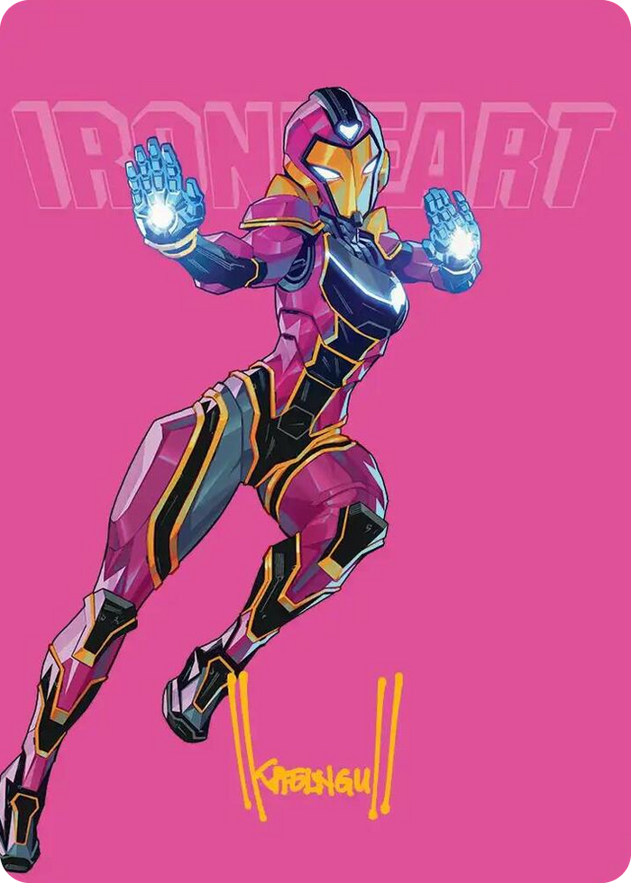 Ironheart, Clever Champion Art Card (Gold-Stamped Signature) #23 S - Art Series: Marvel Super Heroes Pokemon card