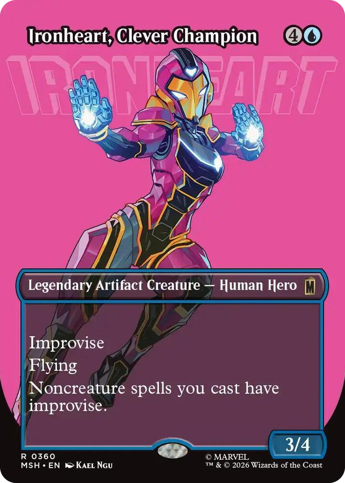 0360 Ironheart, Clever Champion (Borderless) R Marvel Super Heroes