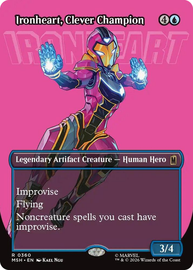 0360 Ironheart, Clever Champion (Borderless) R Marvel Super Heroes