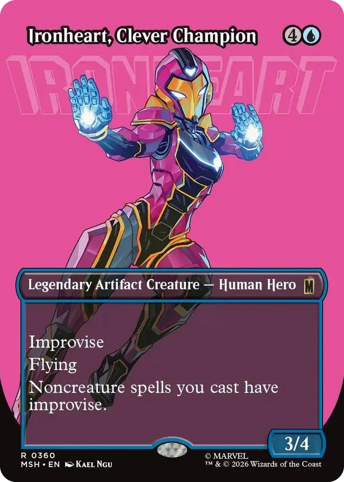 0360 Ironheart, Clever Champion (Borderless) R Marvel Super Heroes
