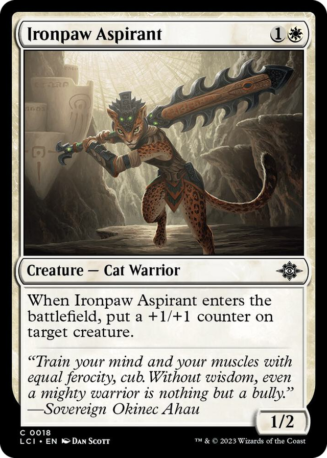 0018 Ironpaw Aspirant C The Lost Caverns of Ixalan