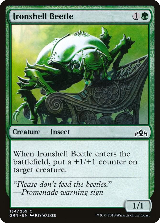 0134 Ironshell Beetle C Guilds of Ravnica