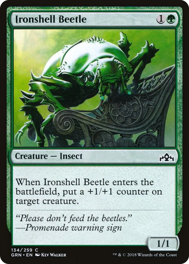 0134 Ironshell Beetle C Guilds of Ravnica