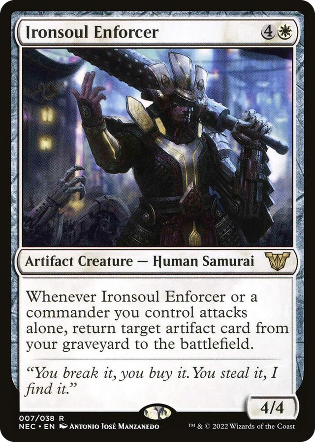0007 Ironsoul Enforcer R Commander: Kamigawa: Neon Dynasty