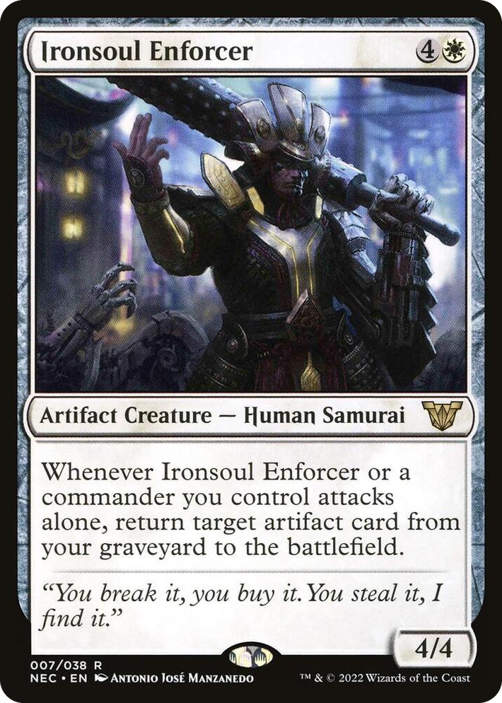 0007 Ironsoul Enforcer R Commander: Kamigawa: Neon Dynasty