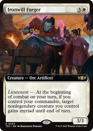 0053 Ironwill Forger (Extended Art) R Commander: Tarkir: Dragonstorm
