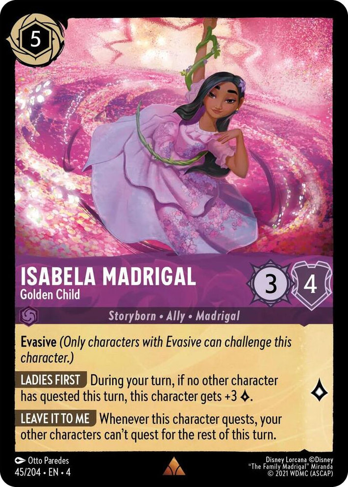 0045 Isabela Madrigal - Golden Child Rare Ursula's Return
