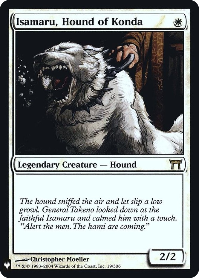 Isamaru, Hound of Konda #19 R - The List Reprints Pokemon card