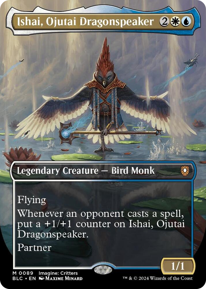 0089 Ishai, Ojutai Dragonspeaker (Borderless) M Commander: Bloomburrow