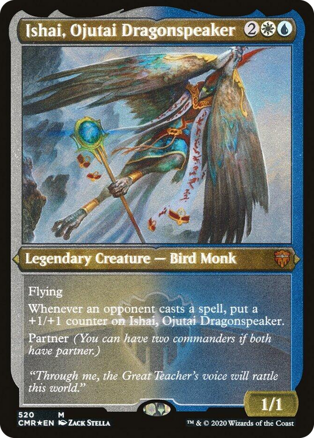 0520 Ishai, Ojutai Dragonspeaker (Foil Etched) M Commander Legends