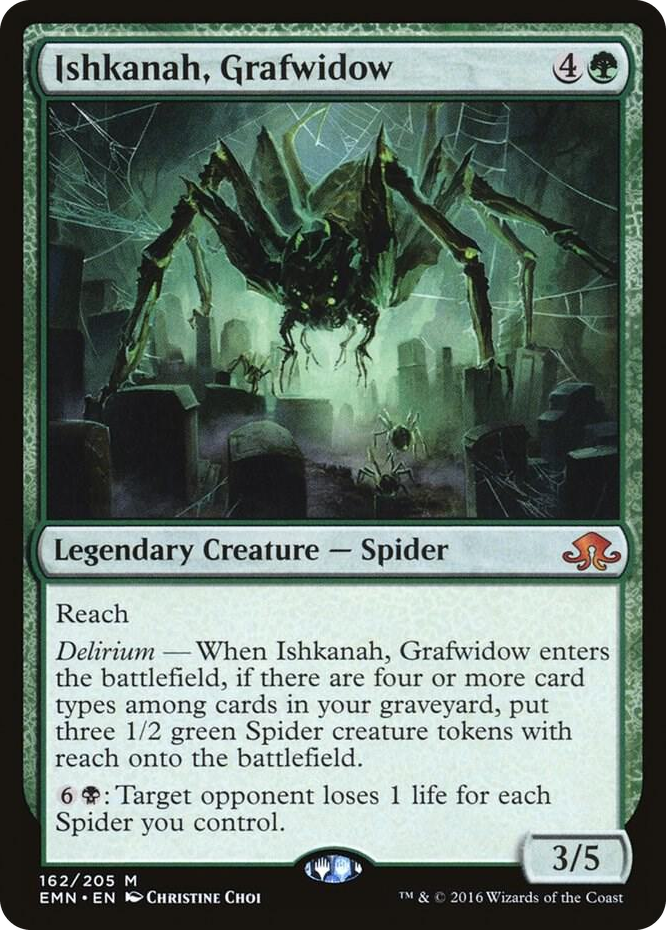 Ishkanah, Grafwidow #162 M - Eldritch Moon Pokemon card