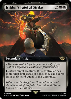 0356 Isildur's Fateful Strike (Extended Art) R Universes Beyond: The Lord of the Rings: Tales of Middle-earth