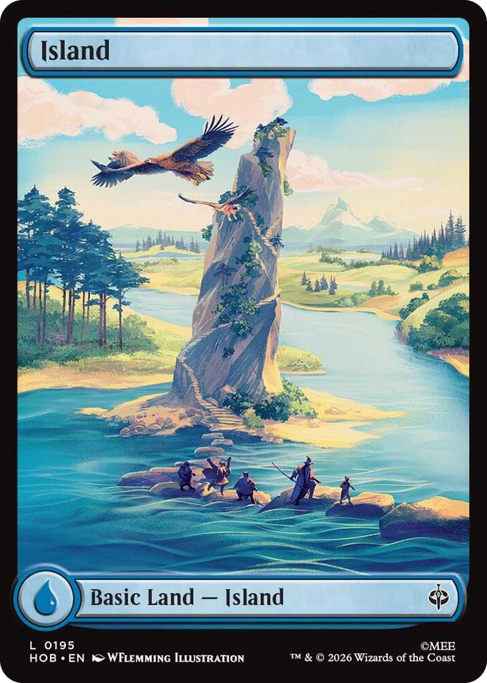 Island (0195) #195 L - The Hobbit Pokemon card