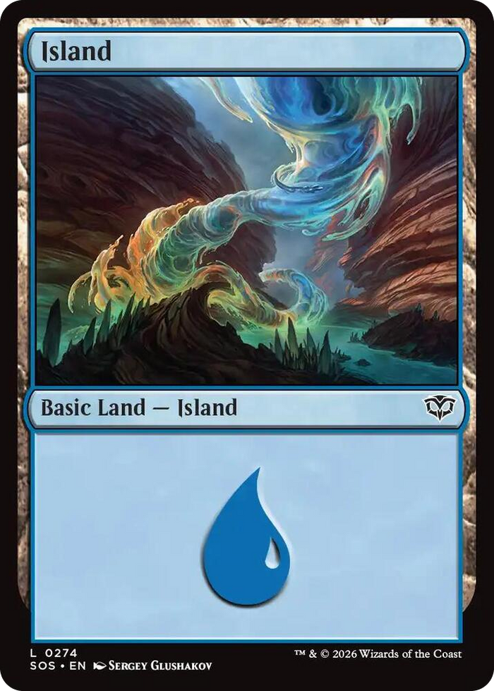 Island (0274) #274 L - Secrets of Strixhaven Pokemon card