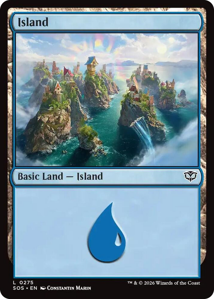 Island (0275) #275 L - Secrets of Strixhaven Pokemon card