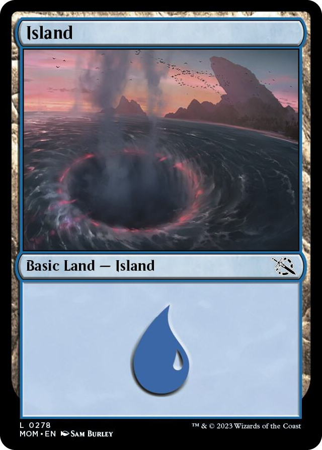 Island (0278) #278 L - March of the Machine Pokemon card
